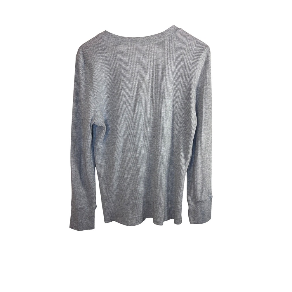 Aerie Waffle Knit Henley Top Large Gray Long Sleeve Snap Front Thermal
Casual - Picture 4 of 7